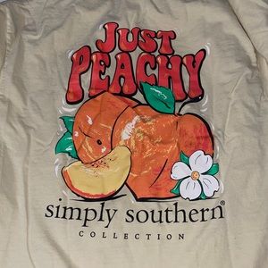 Vintage Simply Southern “Just Peachy” T-Shirt